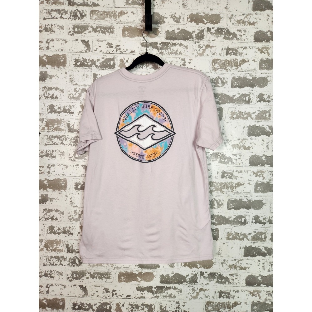 Billabong Rotor Diamond T Shirt Short Sleeve Size Large Pink